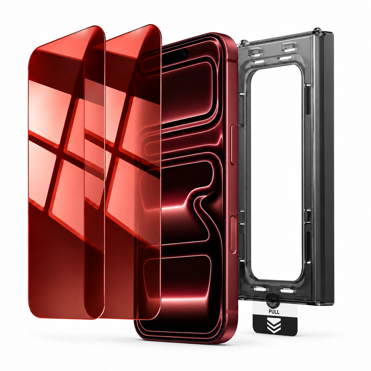 Aerox Red Privacy iPhone Screen Protector