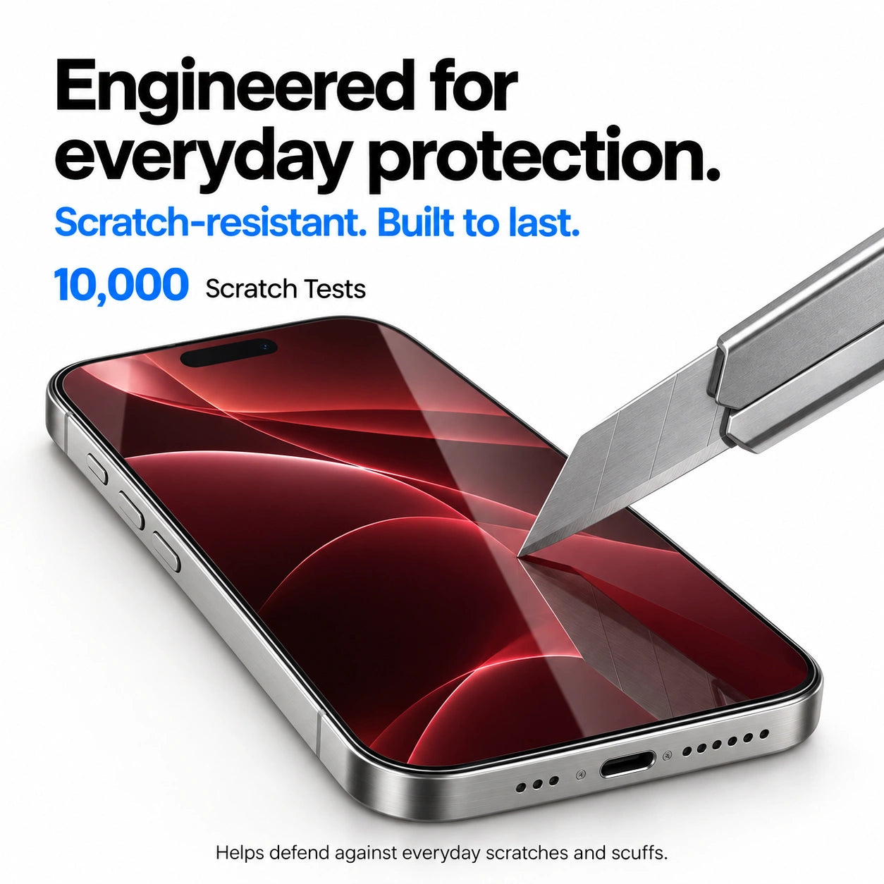 Aerox Red Privacy iPhone Screen Protector