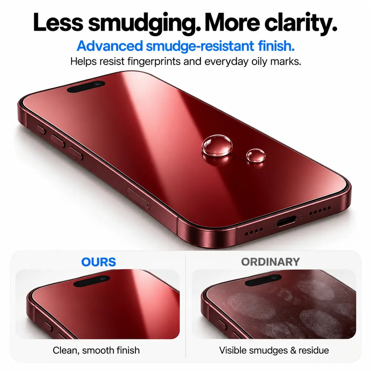 Aerox Red Privacy iPhone Screen Protector