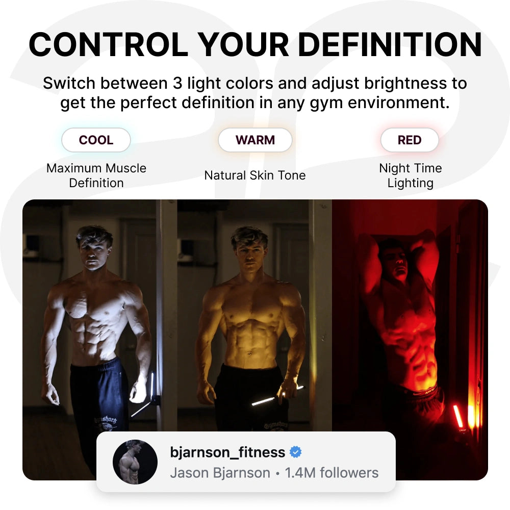 Aerox Labs™ GymLight Pro | Portable Muscle Definition Lighting