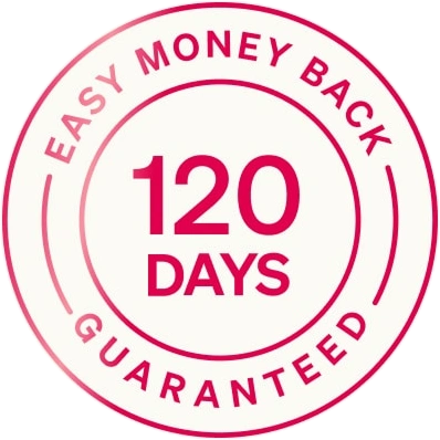 Easy 120 Day Money Back Guarantee